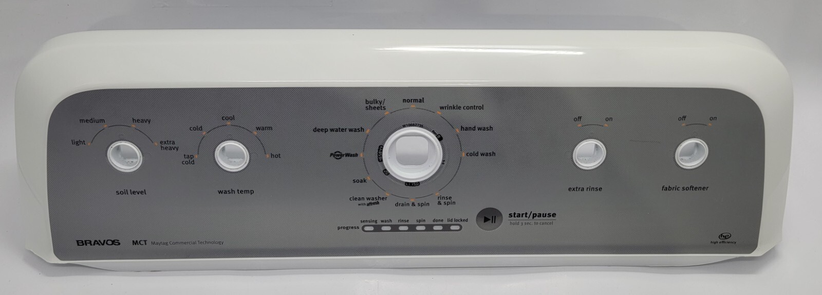 Genuine Washer Maytag Control Panel Part#W10513410