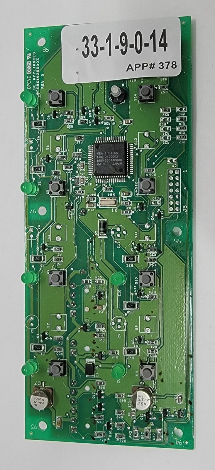 Genuine Refrigerator GE Dispenser Control Board Part#197D4576G019