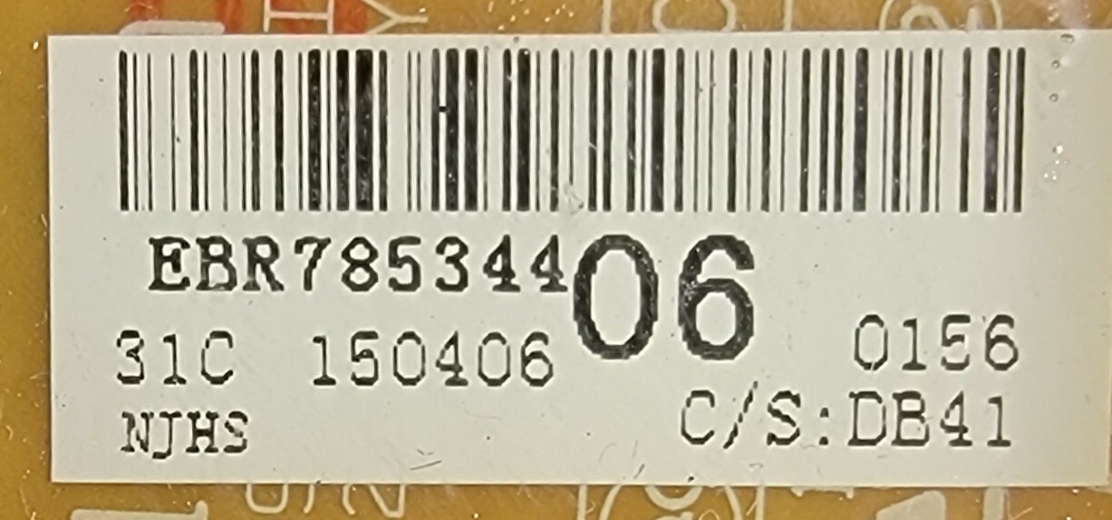 Genuine Washer LG Control Board Part#EBR78534502