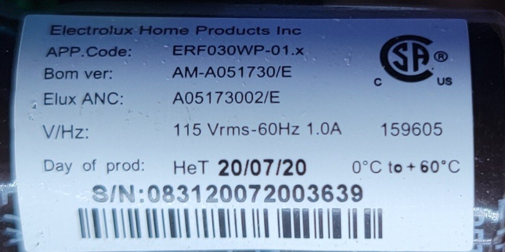 Genuine Refrigerator Frigidaire Control Board Part#ERF030WP-01 5304519114