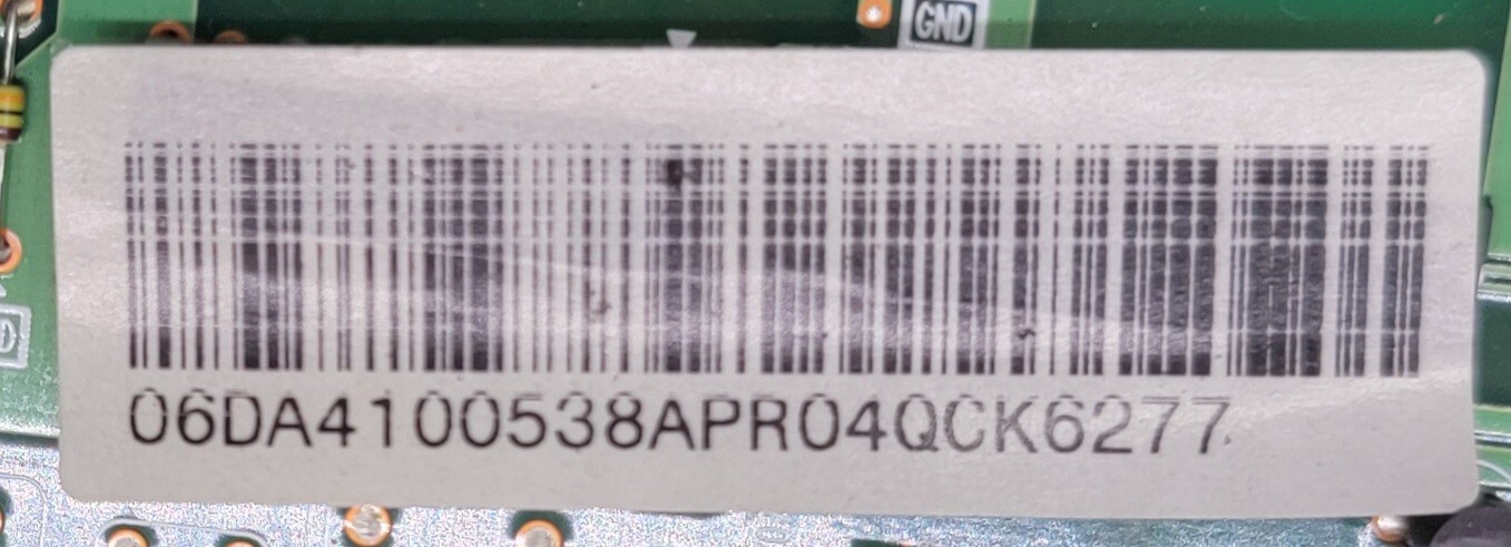 Genuine Refrigerator Samsung Control Board Part#DA41-00538A