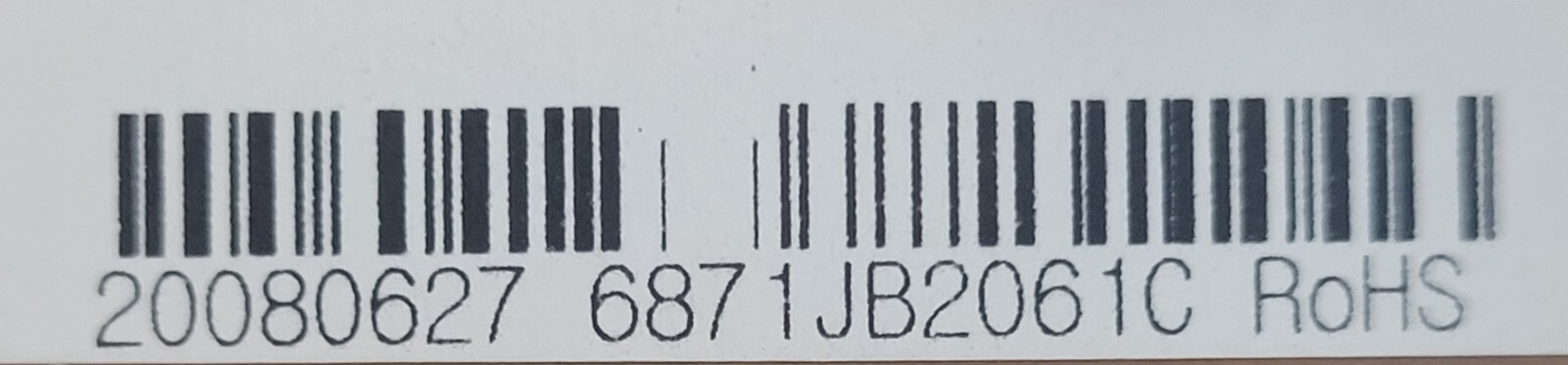 Genuine Refrigerator LG Control Board w/Housing Part#6871JB2061C