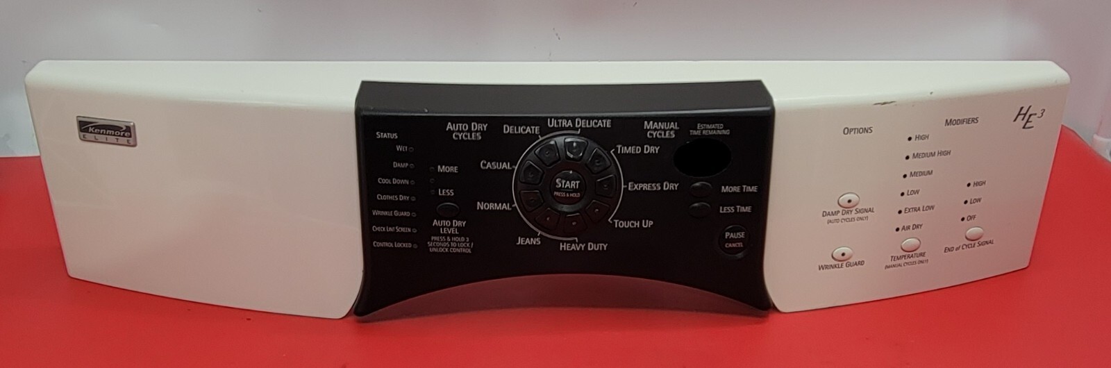 Genuine Dryer Kenmore Control Panel Part#8529879