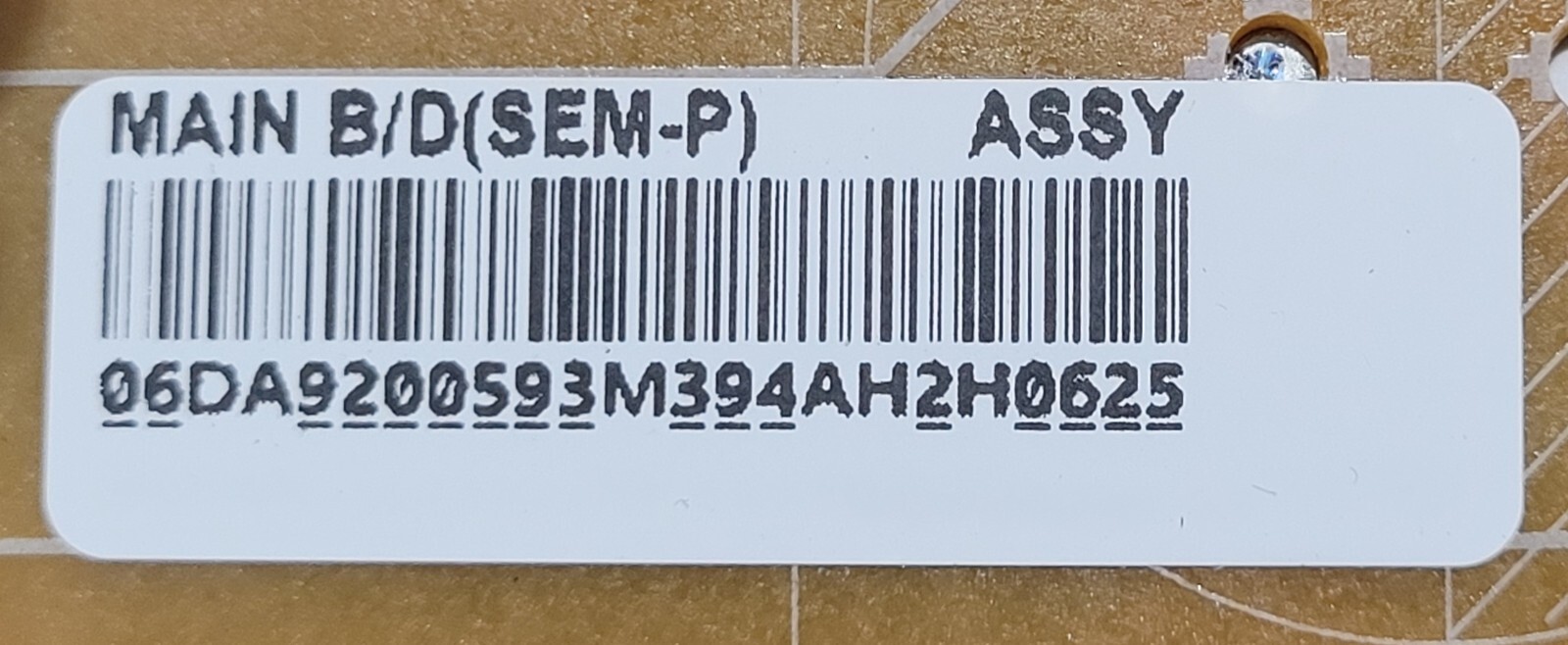 Genuine Refrigerator Samsung Control Board Part#DA9200593M