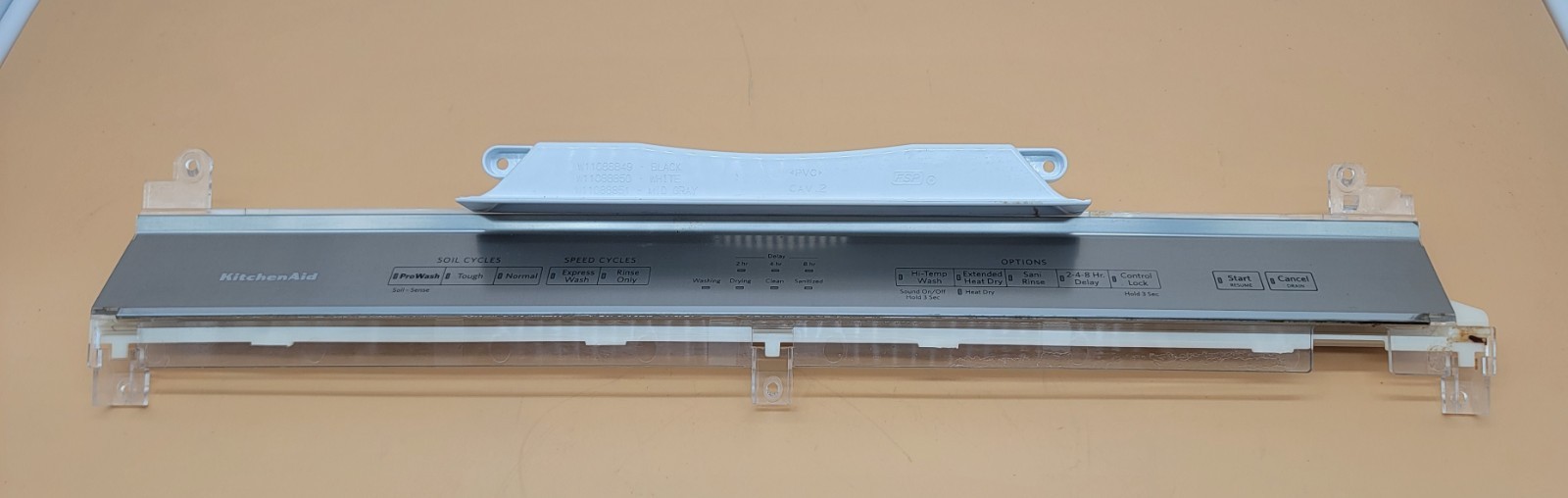 Genuine Dishwasher Kitchen Aid Control Panel Part#W10914293