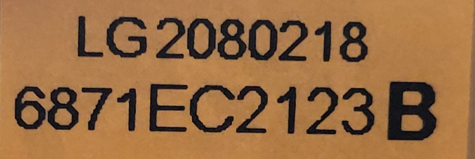 Genuine Dryer LG Circuit Board Part#6871EC2123B 6871EL1004C