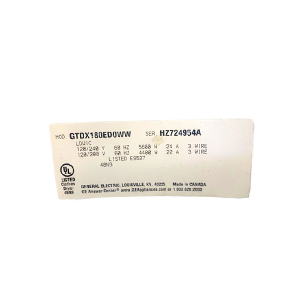 Genuine GE Dryer Switch part#212D1095P005