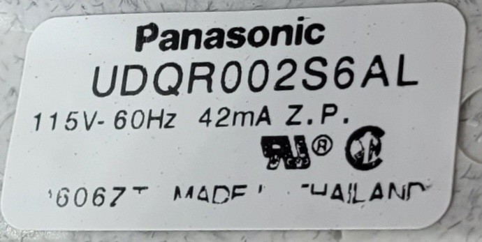 Genuine Refrigerator Sub-Zero Evaporator Fan Motor Part#UDQR002S6AL