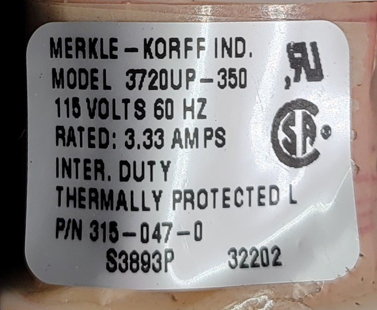 Genuine Refrigerator Sub-Zero Auger Motor Part#315-047-0 3720UP-350