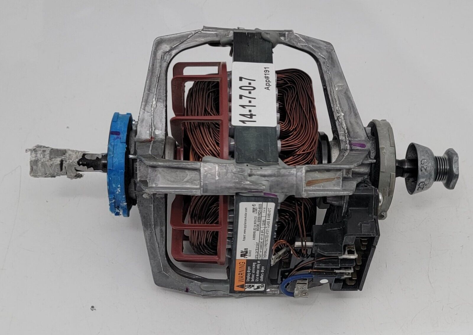 Genuine Dryer Whirlpool Motor Part#W10396029