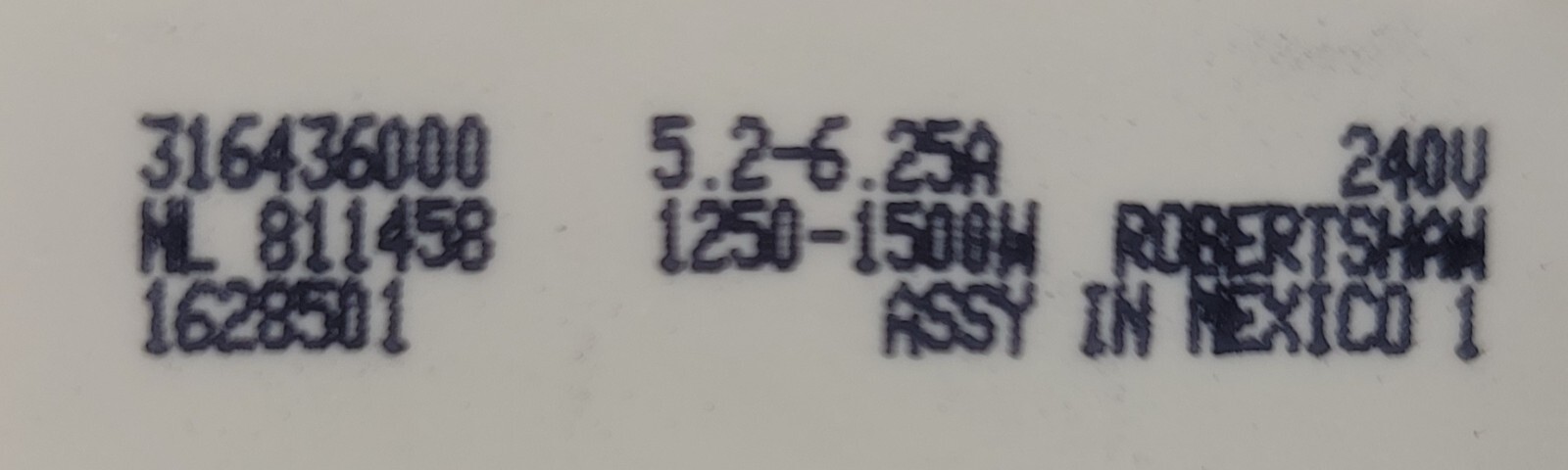 Genuine Oven Frigidaire Element Switch Part#316436000