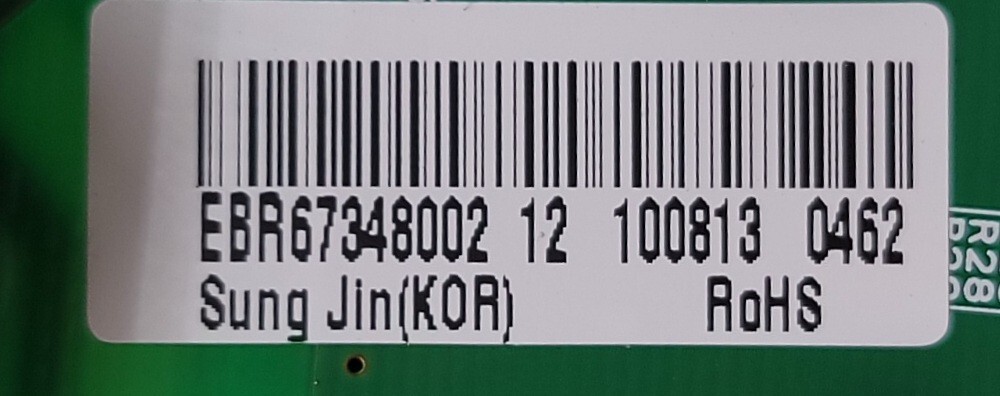 Genuine Refrigerator LG Control Board Part#EBR67348002