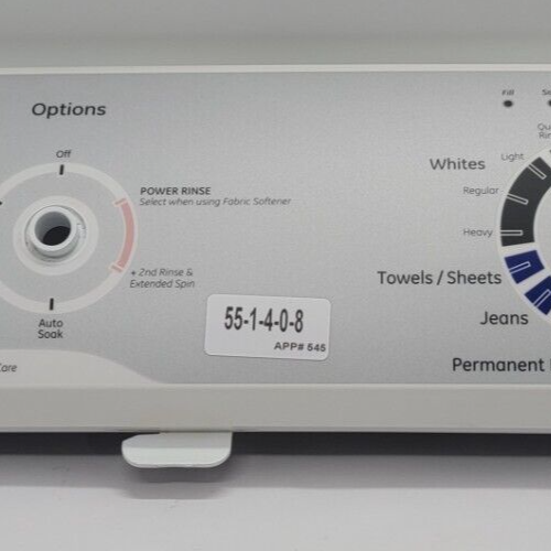 Genuine Washer GE Control Panel Part#175D6761