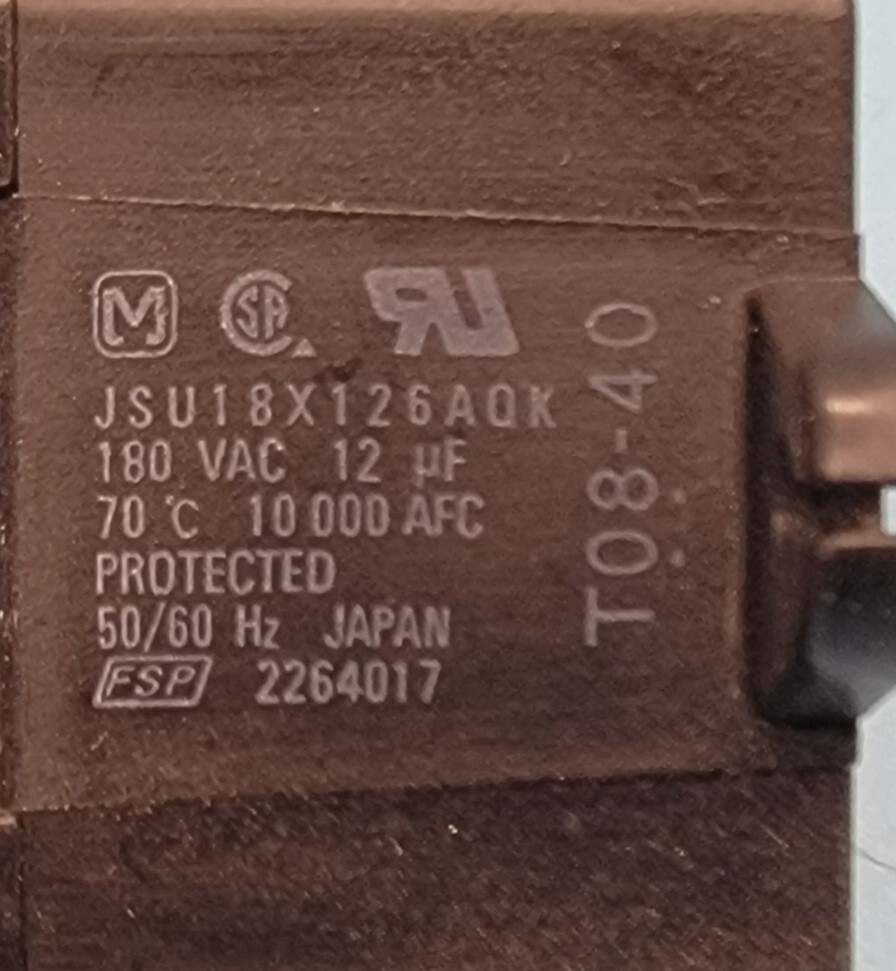 Genuine Refrigerator Amana Capacitor Part#2264017