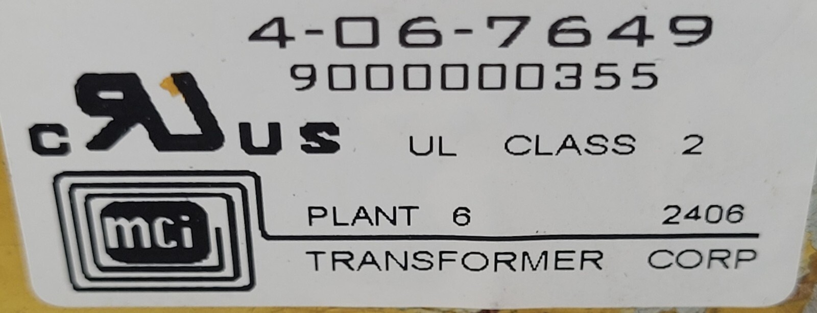 Genuine Oven Thermador Transformer Part#4-06-7649