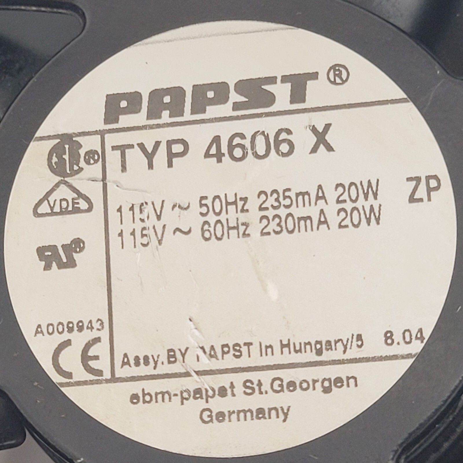 Genuine Oven Thermador Cooling Fan Part#TYP4606X 00487021