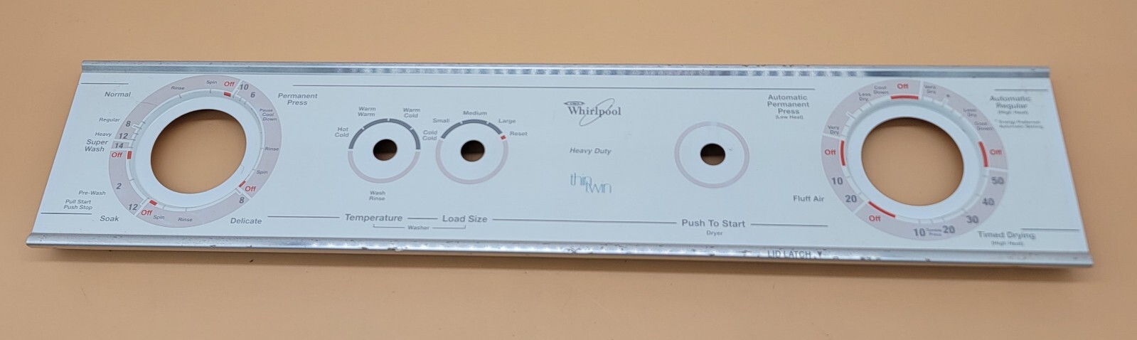 Genuine Washer/Dryer Whirlpool Control Panel Part#3977195