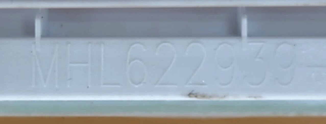 Genuine Refrigerator LG Glass Shelf Part#MHL622939
