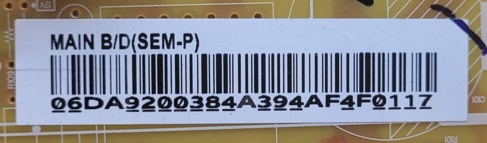 Genuine Refrigerator Samsung Control Board Part#DA92-00384A