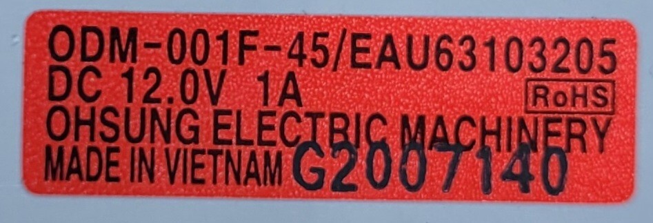 Genuine Refrigerator Kenmore Fan Motor Part#EAU63103205