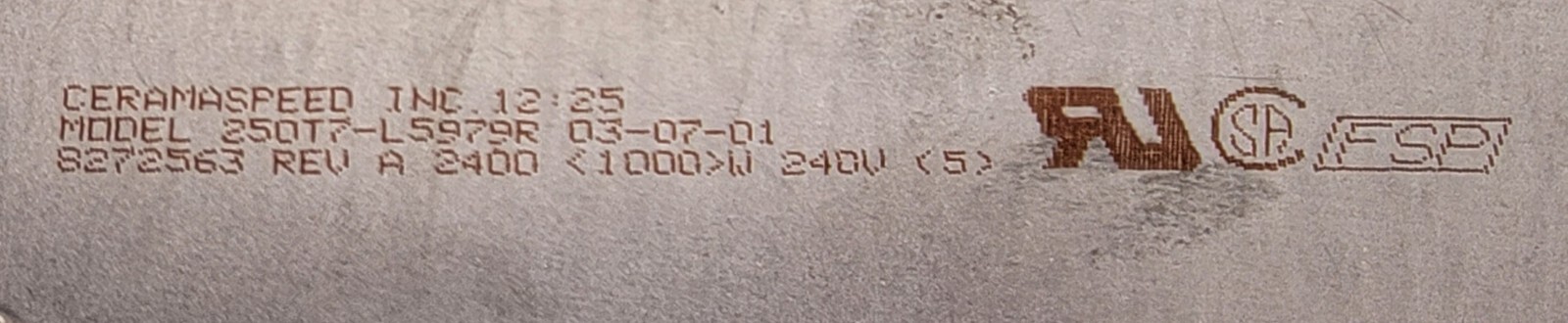 Genuine Oven Whirlpool Surface Element Part#8272563