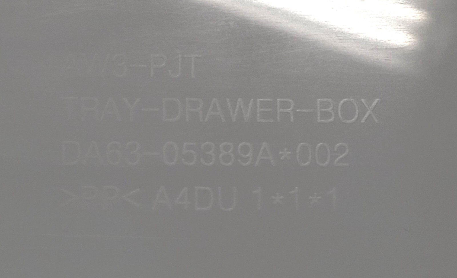 Genuine Refrigerator Samsung Freezer Drawer Part#DA63-05389