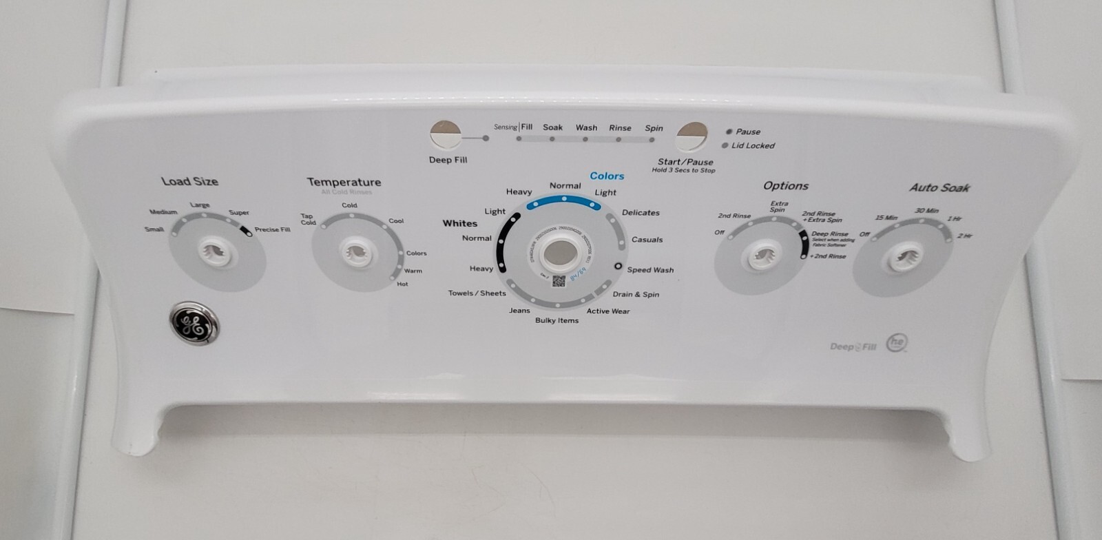 Genuine Washer GE Control Panel Part#290D2101P004