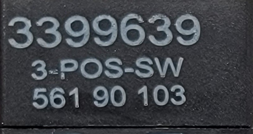 Genuine Dryer Whirlpool Selector Switch Part#3399639