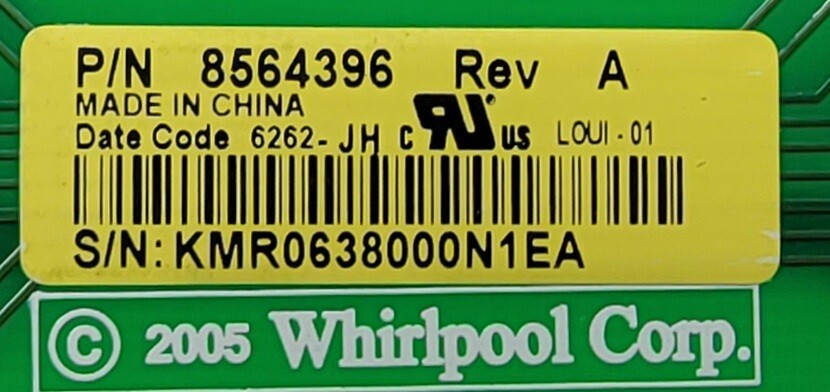 Genuine Dryer Kenmore Control Board Part#8564369
