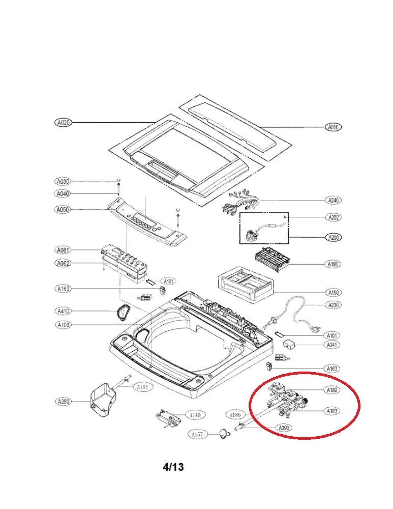 Genuine LG Kenmore Washer water valve Connector Part#Mge61910301