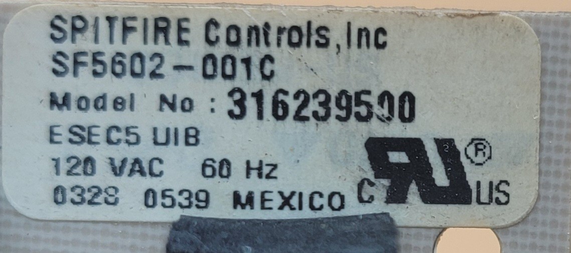 Genuine Oven Frigidaire Interface Control Board Part#SF5602-001C 316239500