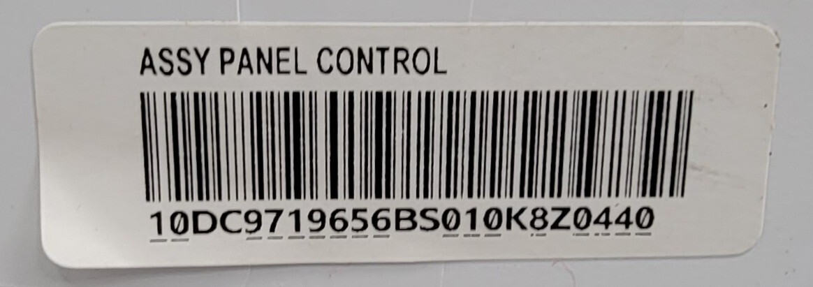 Genuine Washer Samsung Control Panel Part#DC64-03424A