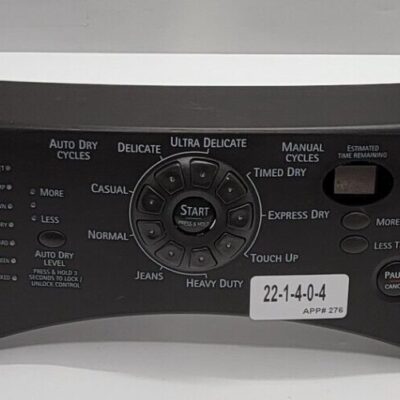 Genuine Dryer Kenmore Control Panel Part#8529879