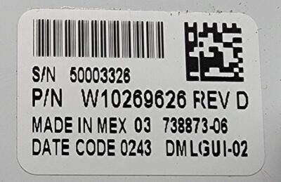 Genuine Dryer Whirlpool Control Panel w/Board Part#W10269626 W10279095 - Image 5