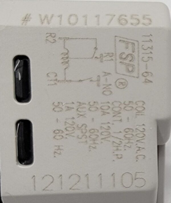 Genuine Dryer Whirlpool Start Switch Part#W10117655 - Image 4