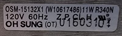 Genuine Oven Maytag Fan Motor Part#W10617486 - Image 4