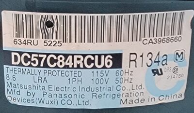 Genuine Refrigerator GE Compressor Part#DC57C84RCU6 - Image 4