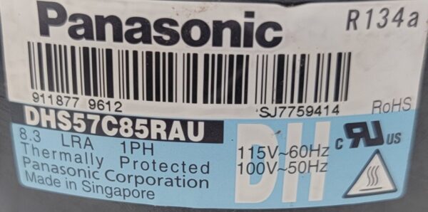 Genuine Refrigerator GE Compressor Part#DHS57C85RAU - Image 5