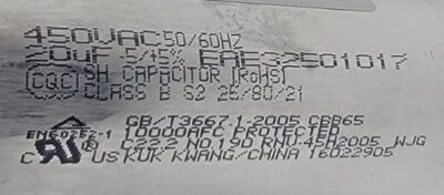 Genuine Refrigerator LG Capacitor Part#EAE32501017 - Image 4