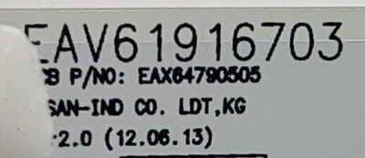 Genuine Refrigerator LG Light Board Set Part#EAX64790505 - Image 3