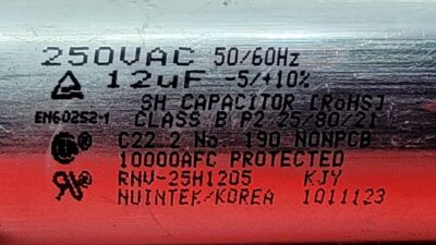 Genuine Refrigerator Samsung Capacitor Part#190 N0NPCB - Image 4