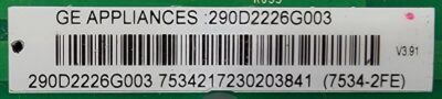 Genuine Washer GE Control Board Part#290D2226G003 - Image 4