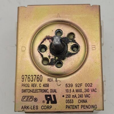 Genuine Oven Kitchen Aid Infinite Switch Part#9763760