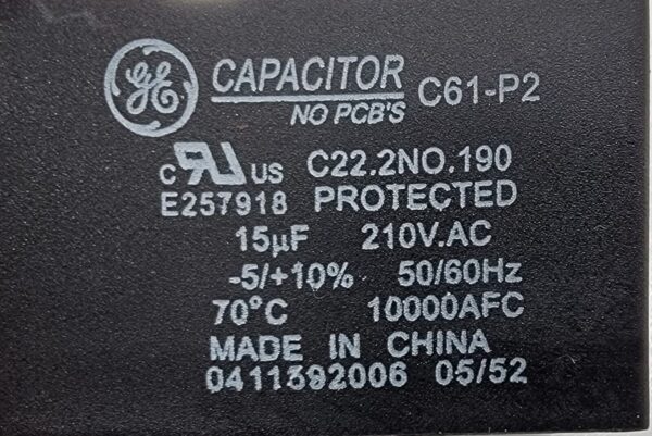 Genuine Refrigerator Amana Capacitor Part#C61-P2 - Image 4