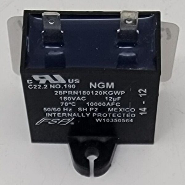 Genuine Refrigerator Jenn-Air Capacitor Part#W10350564