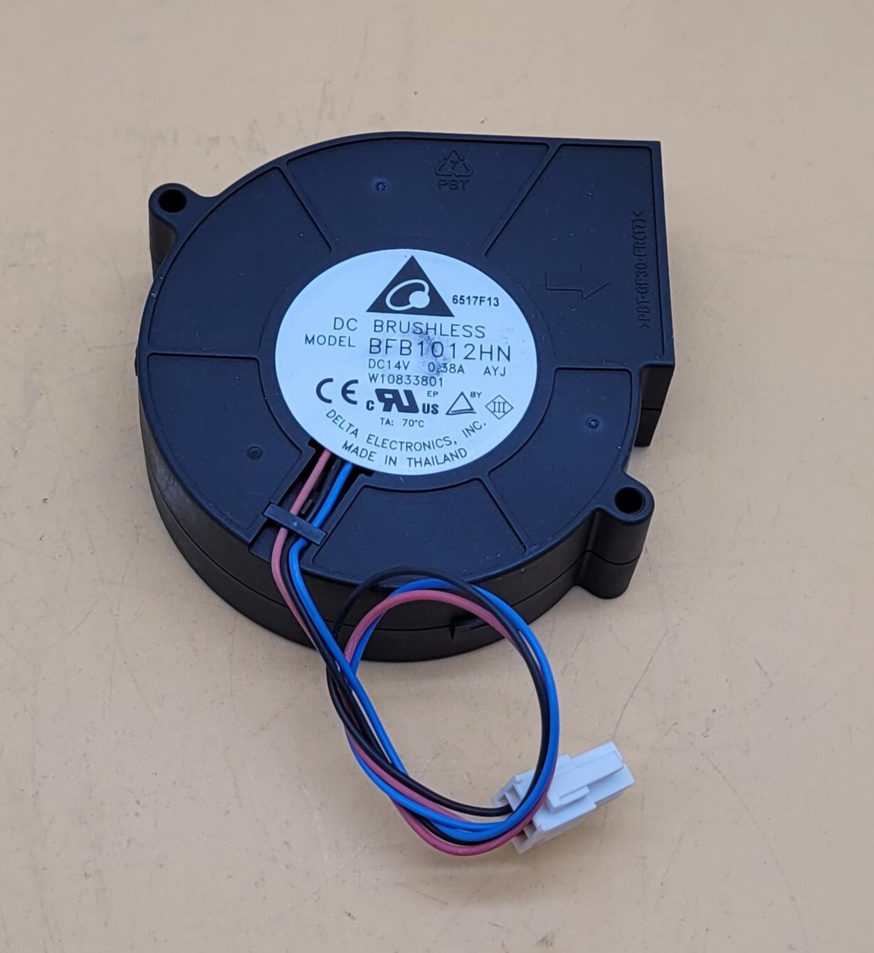 Genuine-Refrigerator-Whirlpool-Fan-Motor-PartW10833801-405857978101 Genuine Refrigerator Whirlpool Fan Motor PartW10833801 405857978101