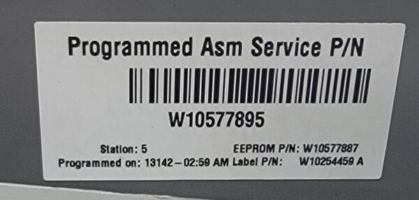 Genuine Washer Whirlpool Control Board Part#W10570739 - Image 4