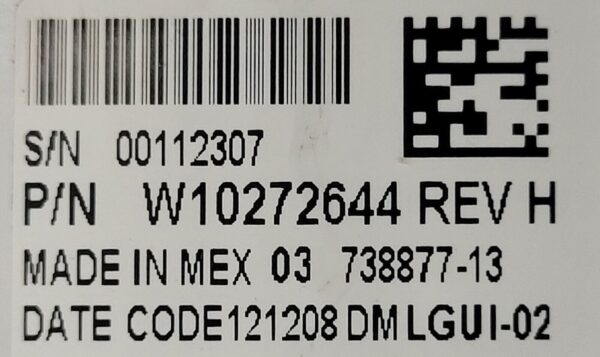 Genuine Dryer Maytag Control Panel Part#W10272644 W10259552 - Image 4