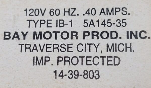 Genuine Oven Thermador Fan Part#5A145-35 00487748 - Image 5