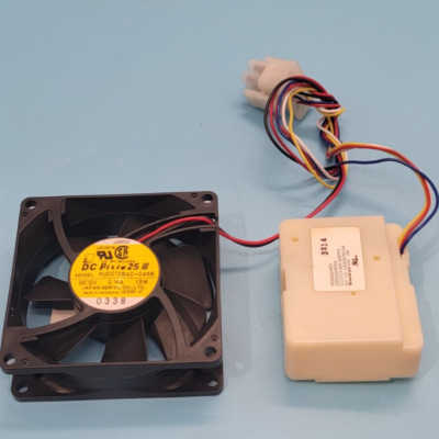 Genuine Refrigerator GE Fan Motor w/Damper Part#200D2555P003 US005876014A